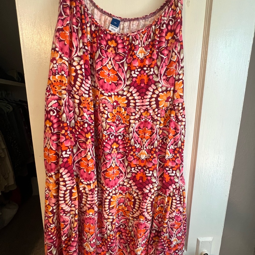Vibrant Pink and Orange Women's Skirt